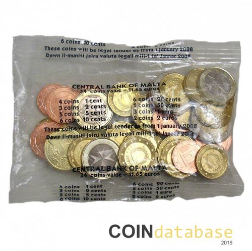 Set Reverse Image minted in MALTA in 2008 (Starter pack)  - The Coin Database