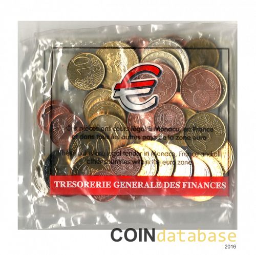 Set Obverse Image minted in MONACO in 2001 (Starter pack)  - The Coin Database