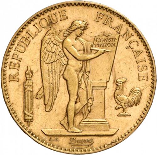 100 Francs Obverse Image minted in FRANCE in 1896A (1871-1940 - Third Republic)  - The Coin Database