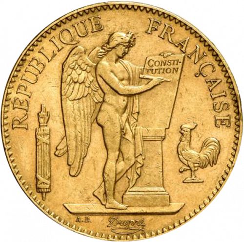 100 Francs Obverse Image minted in FRANCE in 1900A (1871-1940 - Third Republic)  - The Coin Database