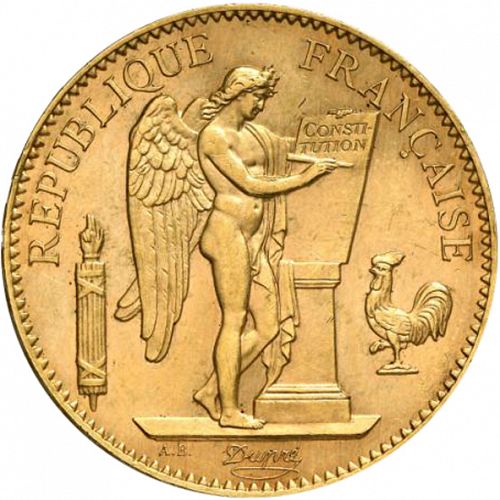 100 Francs Obverse Image minted in FRANCE in 1902A (1871-1940 - Third Republic)  - The Coin Database