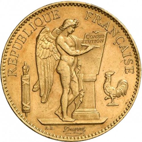 100 Francs Obverse Image minted in FRANCE in 1903A (1871-1940 - Third Republic)  - The Coin Database