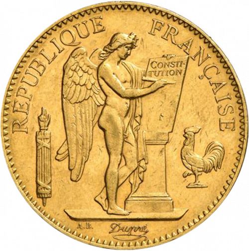 100 Francs Obverse Image minted in FRANCE in 1905A (1871-1940 - Third Republic)  - The Coin Database
