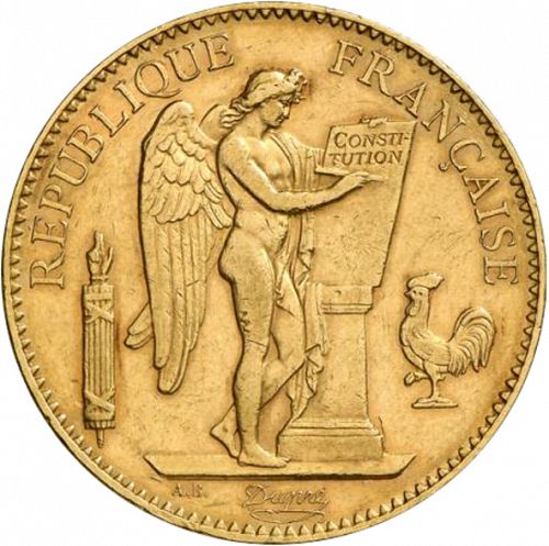 100 Francs Obverse Image minted in FRANCE in 1907A (1871-1940 - Third Republic)  - The Coin Database