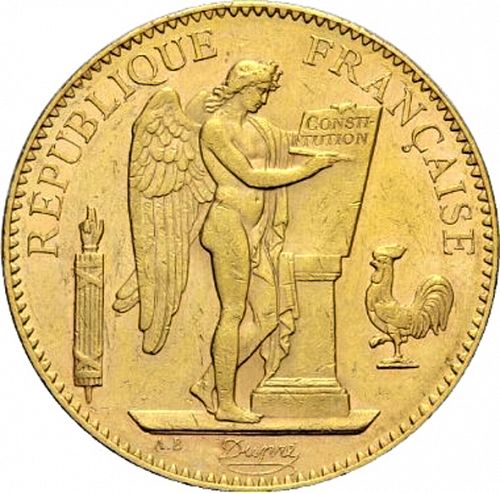 100 Francs Obverse Image minted in FRANCE in 1910A (1871-1940 - Third Republic)  - The Coin Database