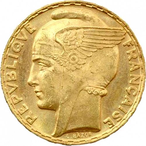 100 Francs Obverse Image minted in FRANCE in 1935 (1871-1940 - Third Republic)  - The Coin Database
