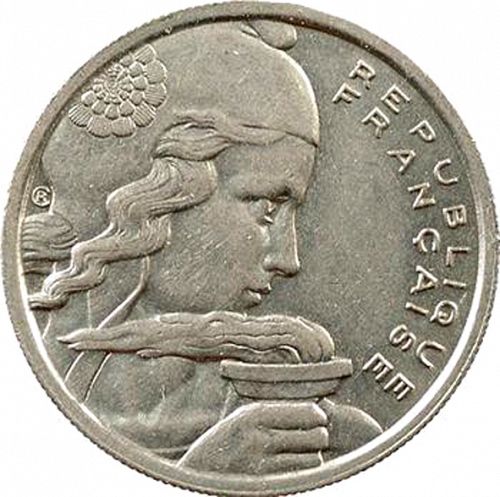 100 Francs Obverse Image minted in FRANCE in 1956 (1947-1958 - Fourth Republic)  - The Coin Database