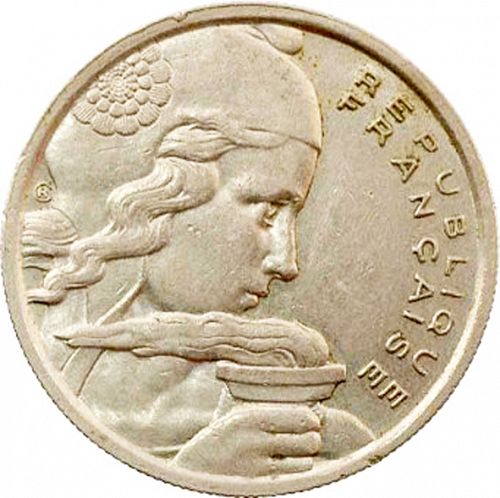 100 Francs Obverse Image minted in FRANCE in 1958 (1947-1958 - Fourth Republic)  - The Coin Database