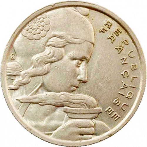 100 Francs Obverse Image minted in FRANCE in 1958 (1947-1958 - Fourth Republic)  - The Coin Database