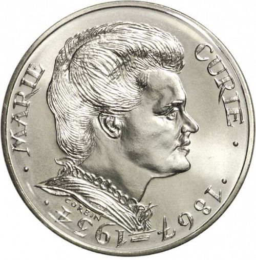 100 Francs Obverse Image minted in FRANCE in 1984 (1959-2001 - Fifth Republic)  - The Coin Database