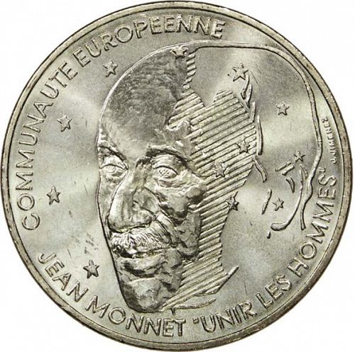 100 Francs Obverse Image minted in FRANCE in 1992 (1959-2001 - Fifth Republic)  - The Coin Database