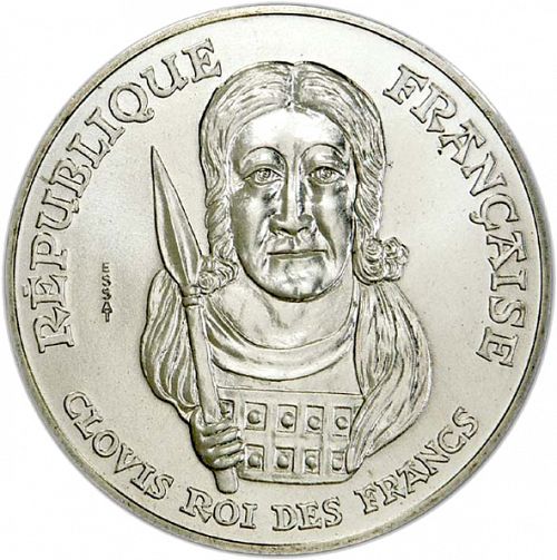 100 Francs Obverse Image minted in FRANCE in 1996 (1959-2001 - Fifth Republic)  - The Coin Database