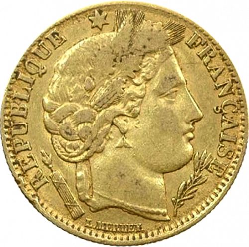 10 Francs Obverse Image minted in FRANCE in 1851A (1848-1852 - Second Republic)  - The Coin Database