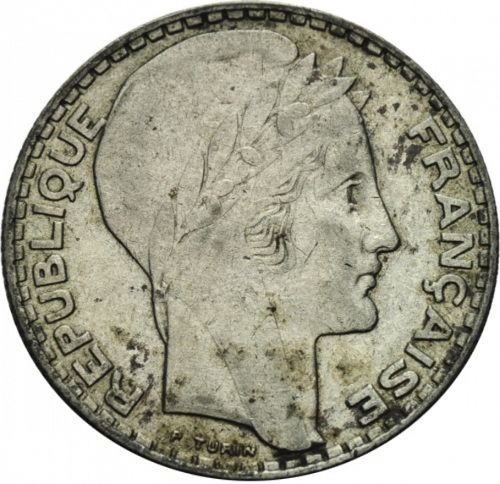 10 Francs Obverse Image minted in FRANCE in 1933 (1871-1940 - Third Republic)  - The Coin Database