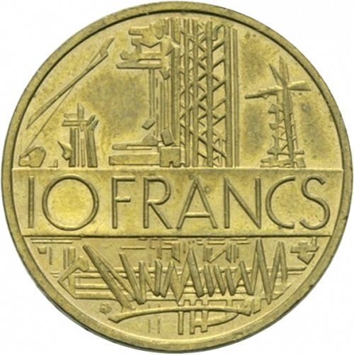 10 Francs Obverse Image minted in FRANCE in 1976 (1959-2001 - Fifth Republic)  - The Coin Database
