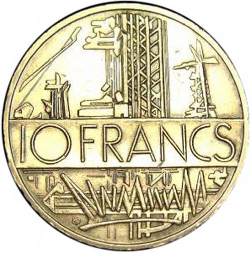 10 Francs Obverse Image minted in FRANCE in 1980 (1959-2001 - Fifth Republic)  - The Coin Database