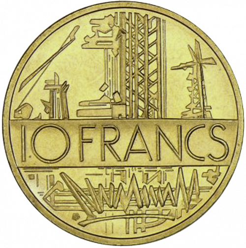 10 Francs Obverse Image minted in FRANCE in 1981 (1959-2001 - Fifth Republic)  - The Coin Database
