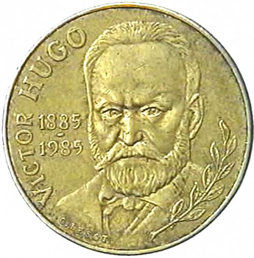 10 Francs Obverse Image minted in FRANCE in 1985 (1959-2001 - Fifth Republic)  - The Coin Database