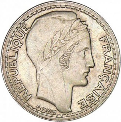 10 Francs Obverse Image minted in FRANCE in 1945 (1944-1947 - Provisional Government)  - The Coin Database