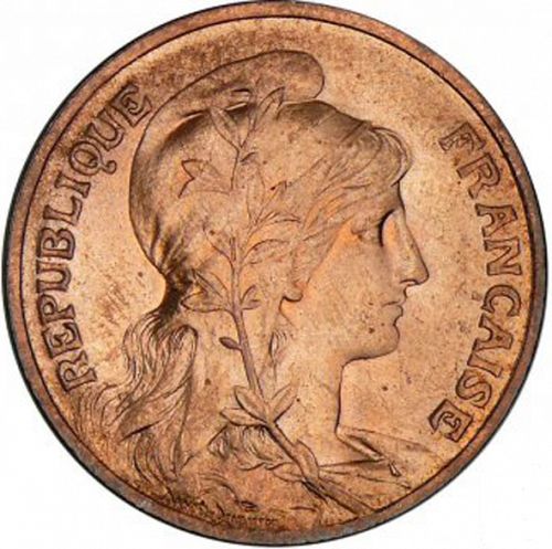 10 Centimes Obverse Image minted in FRANCE in 1907 (1871-1940 - Third Republic)  - The Coin Database