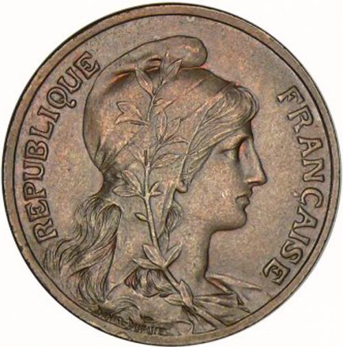10 Centimes Obverse Image minted in FRANCE in 1908 (1871-1940 - Third Republic)  - The Coin Database
