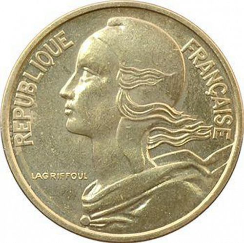 10 Centimes Obverse Image minted in FRANCE in 1962 (1959-2001 - Fifth Republic)  - The Coin Database