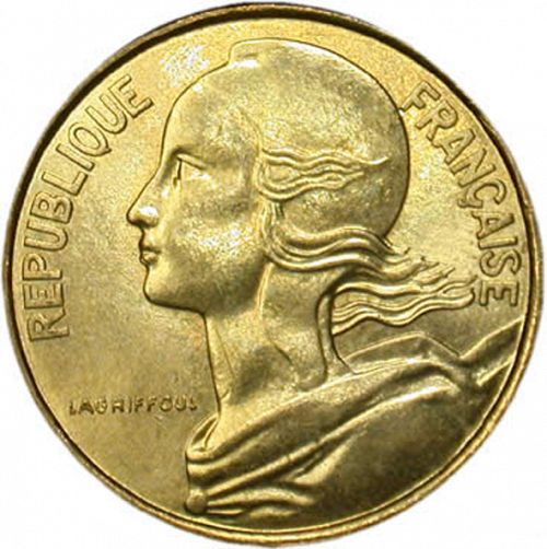 10 Centimes Obverse Image minted in FRANCE in 1989 (1959-2001 - Fifth Republic)  - The Coin Database