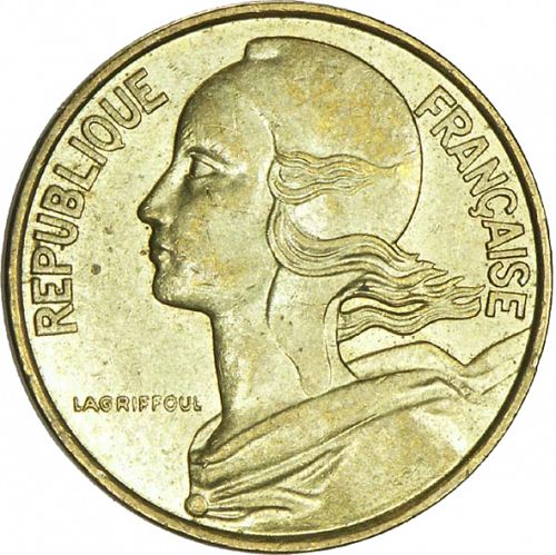 10 Centimes Obverse Image minted in FRANCE in 1990 (1959-2001 - Fifth Republic)  - The Coin Database