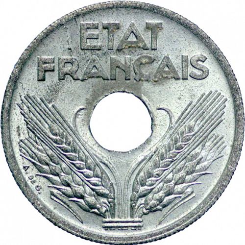 10 Centimes Obverse Image minted in FRANCE in 1941 (1940-1944 - Vichy State)  - The Coin Database