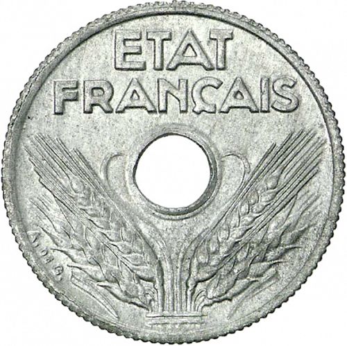 10 Centimes Obverse Image minted in FRANCE in 1944 (1940-1944 - Vichy State)  - The Coin Database