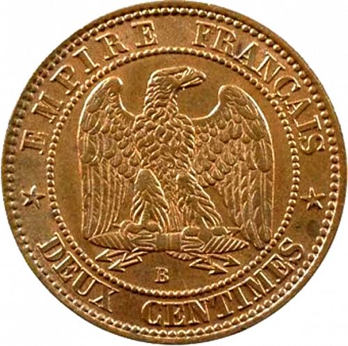 10 Centimes Reverse Image minted in FRANCE in 1854B (1852-1870 - Napoléon III)  - The Coin Database