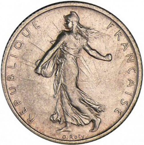 1 Franc Obverse Image minted in FRANCE in 1903 (1871-1940 - Third Republic)  - The Coin Database