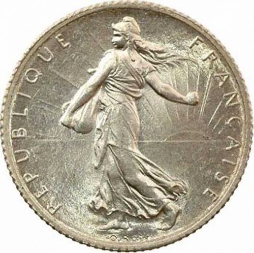 1 Franc Obverse Image minted in FRANCE in 1910 (1871-1940 - Third Republic)  - The Coin Database