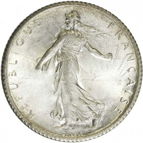 1 Franc Obverse Image minted in FRANCE in 1914 (1871-1940 - Third Republic)  - The Coin Database