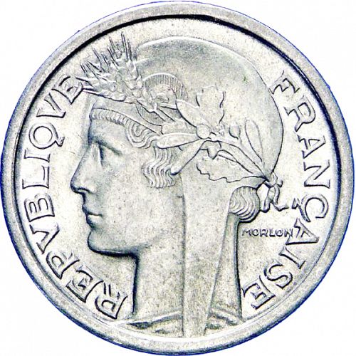 1 Franc Obverse Image minted in FRANCE in 1946B (1944-1947 - Provisional Government)  - The Coin Database