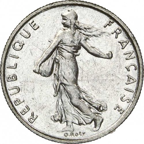 ½ Franc Obverse Image minted in FRANCE in 1997 (1959-2001 - Fifth Republic)  - The Coin Database