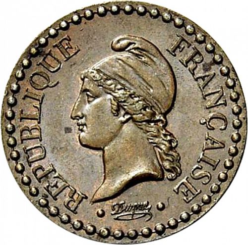 1 Centime Obverse Image minted in FRANCE in 1850A (1848-1852 - Second Republic)  - The Coin Database