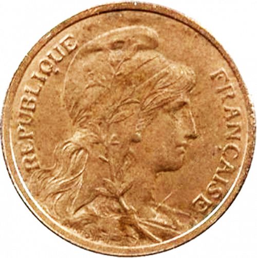 1 Centime Obverse Image minted in FRANCE in 1910 (1871-1940 - Third Republic)  - The Coin Database