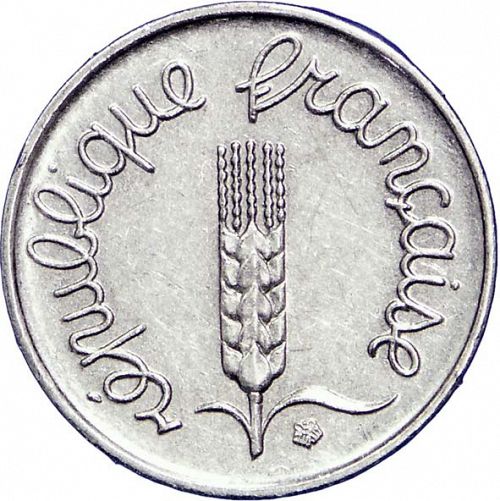 1 Centime Obverse Image minted in FRANCE in 1967 (1959-2001 - Fifth Republic)  - The Coin Database