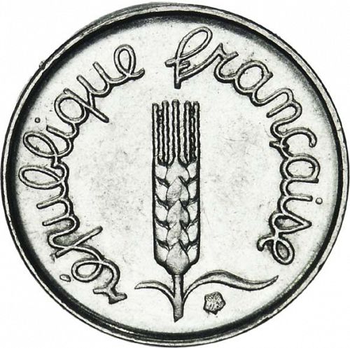 1 Centime Obverse Image minted in FRANCE in 1968 (1959-2001 - Fifth Republic)  - The Coin Database