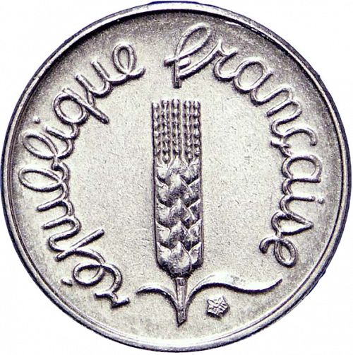 1 Centime Obverse Image minted in FRANCE in 1969 (1959-2001 - Fifth Republic)  - The Coin Database