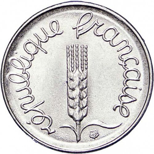1 Centime Obverse Image minted in FRANCE in 1975 (1959-2001 - Fifth Republic)  - The Coin Database