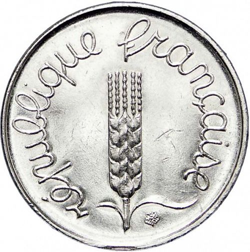 1 Centime Obverse Image minted in FRANCE in 1976 (1959-2001 - Fifth Republic)  - The Coin Database