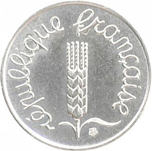1 Centime Obverse Image minted in FRANCE in 1980 (1959-2001 - Fifth Republic)  - The Coin Database