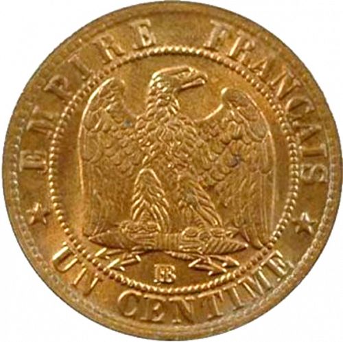 1 Centime Reverse Image minted in FRANCE in 1862BB (1852-1870 - Napoléon III)  - The Coin Database