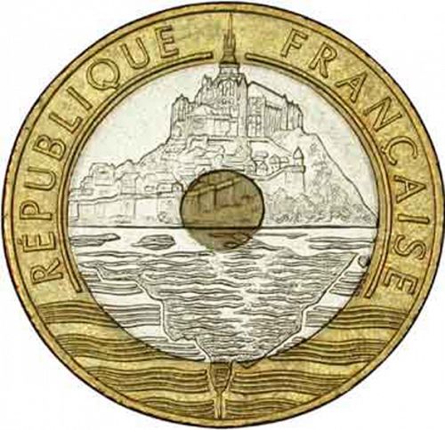 20 Francs Obverse Image minted in FRANCE in 1995 (1959-2001 - Fifth Republic)  - The Coin Database