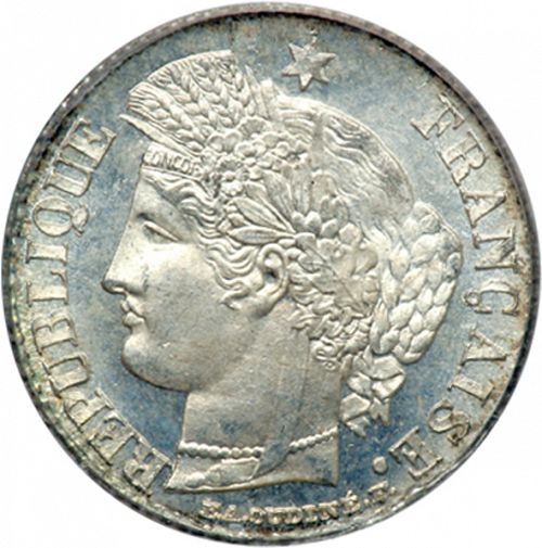 20 Centimes Obverse Image minted in FRANCE in 1849A (1848-1852 - Second Republic)  - The Coin Database