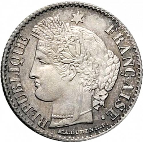 20 Centimes Obverse Image minted in FRANCE in 1850A (1848-1852 - Second Republic)  - The Coin Database