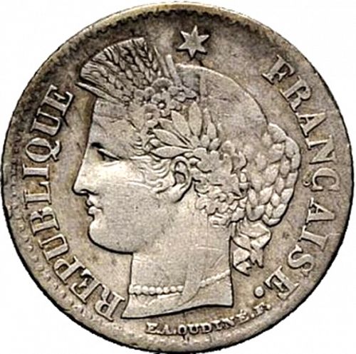 20 Centimes Obverse Image minted in FRANCE in 1850K (1848-1852 - Second Republic)  - The Coin Database