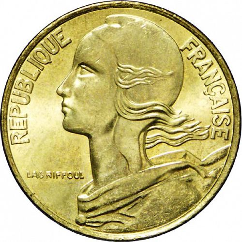 20 Centimes Obverse Image minted in FRANCE in 2000 (1959-2001 - Fifth Republic)  - The Coin Database